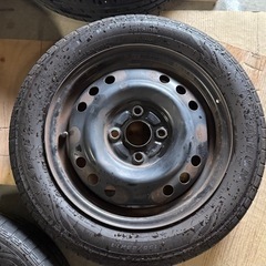 タイヤ＆鉄ホイールセット　155/65/R14 残溝
車検OKの画像