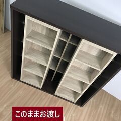 【新品】☆ダブルスライド付きブックラック BROK☆【OUTLET】の画像