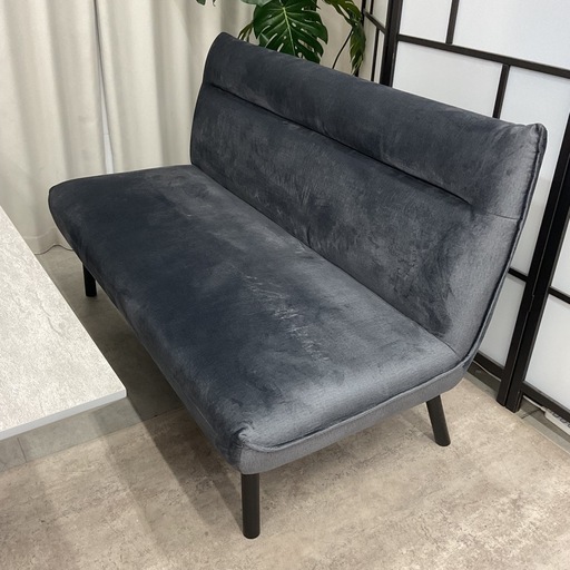 KG-14【新入荷　アウトレット品】松田家具メラミントップ　伸長式天板　リビングダイニング4点セット　グレー