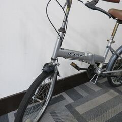 CONVENI FOLDING BIKE 20インチ 折り畳み自転車 サビ多め 泥よけ付きの画像