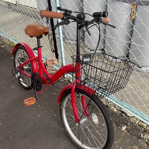 【折り畳み自転車】20インチ　譲渡書あり　