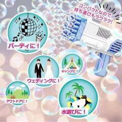 電動ウルトラバブルガン シャボン玉 銃形 36の吹き出し 連続噴射　転売OK　倒産品　まとめ売り　ネット商材　アマゾン引き上げ商品　メルカリ　副業の画像