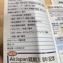 ANAグループ優待券の画像