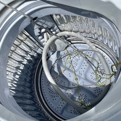 SHARP シャープ 7kg 全自動洗濯機 ES-GE7A-N ゴールド系 2017年製 縦型 槽クリーン 風乾燥 中古品の画像