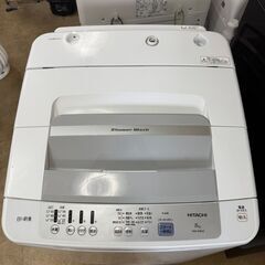 T5272 　ヒタチ　洗濯機　8㎏　2017年製　NW-R803　分解清掃済み　送料B　札幌　リサイクルれお　すすきの店の画像