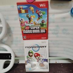 😻Ｗii/👨👩2人用⏩️🚘️マリオカ−トセット🎁オマケつき。の画像