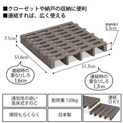 スノコ　ベット　プラスチックの画像
