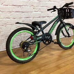 【小学生用】整備済中古自転車 ケント20型 X-ヒュージョン 身長115cm程度から 黒緑色 <自転車のオオムラ 静岡店>の画像