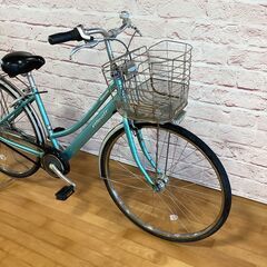 【大人用】整備済中古自転車 ブリヂストン 27型アルベルトL型 水色 <自転車のオオムラ 静岡店>の画像