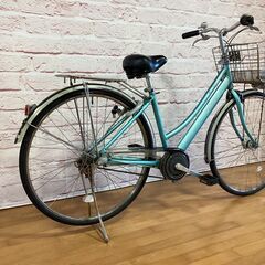 【大人用】整備済中古自転車 ブリヂストン 27型アルベルトL型 水色 <自転車のオオムラ 静岡店>の画像