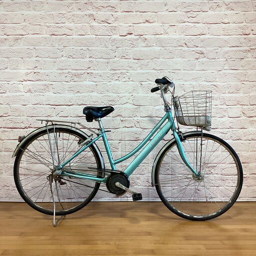 【大人用】整備済中古自転車 ブリヂストン 27型アルベルトL型 水色 <自転車のオオムラ 静岡店>