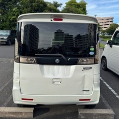 【個人】スペーシアカスタム XS ターボ　車検ほぼ2年付き　電動スライドドア片側　軽自動車　修復歴無しの画像