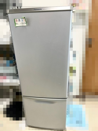 近県配送設置無料　Panasonic 168L冷蔵庫 中古品Bランク 近県配送設置無料 Panasonic 168L冷蔵庫 中古品Bランク
