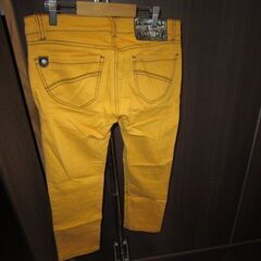 薄オレンジ色ローライズパンツ　平成ギャル服　Lサイズ相当の画像