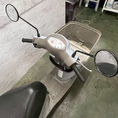 SUZUKI スズキ Let's4 レッツフォー 50cc 原付バイク 動作品 ヘルメット付 中古車 ブルー スクーター A0085の画像