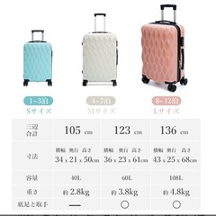 新品未使用！キャリーケース　　Mサイズ　ブラックの画像