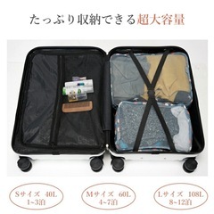 新品未使用！キャリーケース　　Mサイズ　ブラックの画像