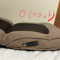 座椅子  Ｂ  ゴロ寝マット  48✖️D66✖️7✖️47cm  茶色系 布貼りの画像