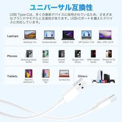 Cardill usb c ケーブル タイプc ケーブル 【1m/2m 各2本】 Type C 3A急速充電 QC3.0対応 急速充電 高耐久 高速データ転送 断線防止iPhone 16/15/ Galaxy/Sony Xperia Nintendo Switch/GoPro その他Android USB-C機器対応

の画像