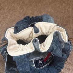❣️23日水曜までの出品❣️デニム巾着バッグの画像