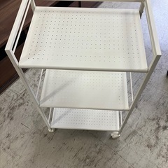 I　2507-495 キッチンワゴン　3段キャスター付  キズ汚れ有りの画像