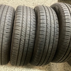 トヨタ純正スチールホイール夏タイヤセット アクア純正 ダンロップ 175/65R15 4本 溝あり 2023年製 流用可の画像