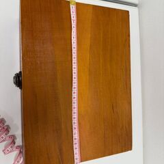 鍵付き収納ボックス＜木製＞の画像