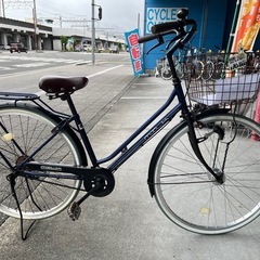 完売御礼】【大人用】整備済中古自転車 サイモト27型ミルク 紺色