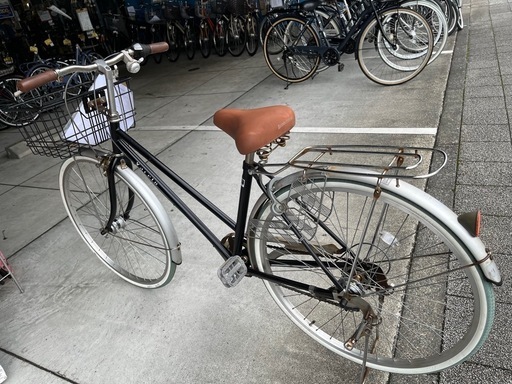 【完売御礼】【大人用】整備済中古自転車 サイモト27型ヴァチェート 黒色 <自転車のオオムラ 静岡店>