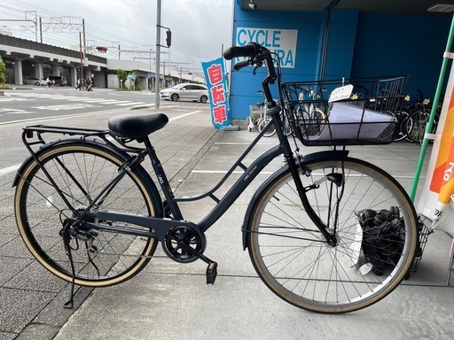 【完売御礼】【大人用】整備済中古自転車 CBA27型カーグ 濃いグレー色 <自転車のオオムラ 静岡店> 完売御礼】【大人用】整備済中古自転車 CBA27型カーグ 濃いグレー色