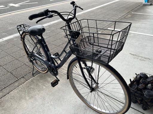【完売御礼】【大人用】整備済中古自転車 CBA27型カーグ 濃いグレー色 <自転車のオオムラ 静岡店>
