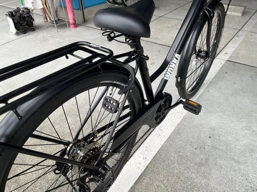 【完売御礼】【大人用】整備済中古自転車 大日産業 太いタイヤの27.5型WONKA 黒色<自転車のオオムラ 静岡店>