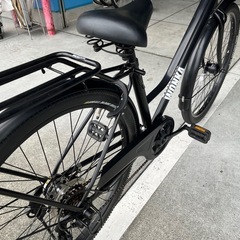  【大人用】整備済中古自転車 大日産業 太いタイヤの27.5型WONKA 黒色<自転車のオオムラ 静岡店>の画像