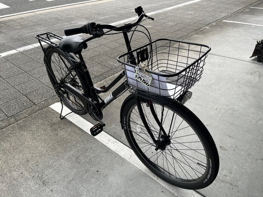 【完売御礼】【大人用】整備済中古自転車 大日産業 太いタイヤの27.5型WONKA 黒色<自転車のオオムラ 静岡店>