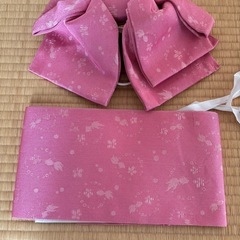 浴衣、浴衣用帯、バックの画像