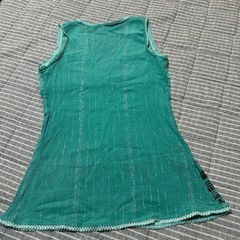 カットソーチュニック緑の画像
