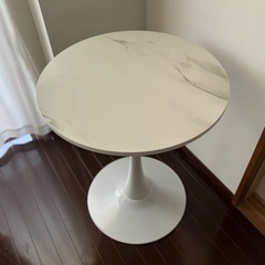 カフェテーブル 大理石調 60cmの画像