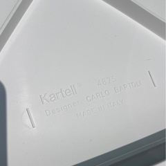 売り切りお値下げ！早い者勝ち！【カルテル Kartell】 バルトリチェア 4875 　Chair ダイニングチェア サイドチェア ポリプロピレン製 グリーン カルロ・バルトリ Carlo Bartoli イタリア ビンテージ　②白 の画像