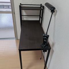 ニトリ 棚付きデスク 事務机の画像