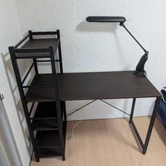 ニトリ 棚付きデスク 事務机の画像
