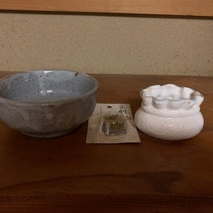 ④根来焼き汁椀・花瓶の画像