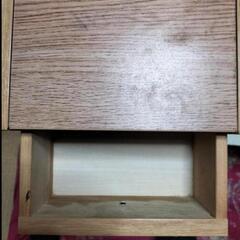小物入れ 木目 3段 レトロ の画像