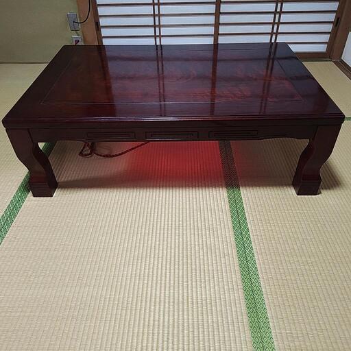 家具調こたつ　コスミック　昭和レトロ 家具調こたつ人感センサー付120×80cmKTR-34240S | コイズミ