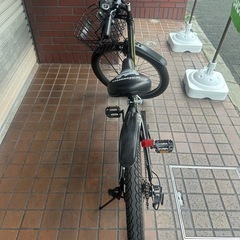 24インチ　HUMMER（ハマー）　外装6段変速　カゴ　フェンダー付き子供用自転車　ブラックの画像
