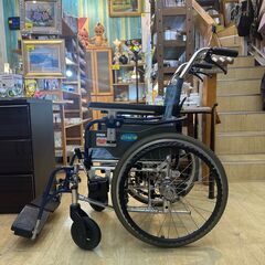 ハビナース 車椅子 車いす ウィングアップ 介助用 介護用 自走式 自動ブレーキ付き 耐荷重100㎏ ■近隣配送無料 買取帝国 朝霞店の画像
