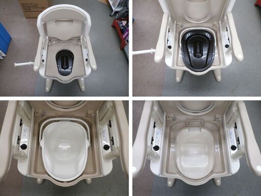 未使用保管品 安寿 ポータブルトイレ ジャスピタ 標準便座タイプ