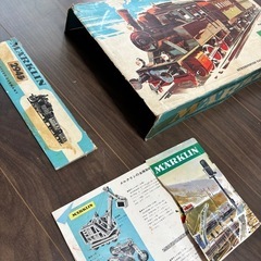Märklin ビンテージ鉄道模型セット【蒸気機関車＋客車＋トランス付き】の画像