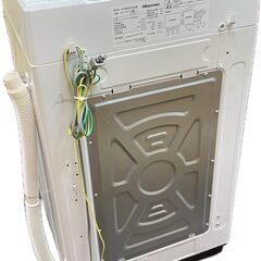 ジ296/ Hisense ハイセンス 全自動電気洗濯機 洗濯機 HW-T55C 5.5kg 2019年製の画像
