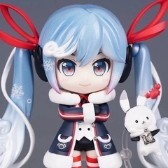 初音ミク 海外製　ねんどろいど 1800 雪ミク Grand Voyage Ver SNOW MIKU 2022 フィギュアの画像