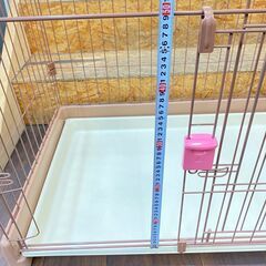 ジ298/ Richell お掃除簡単小型犬用 ペットサークル屋根 スライド サイズ 約 横幅88×奥行58×高さ60cmの画像